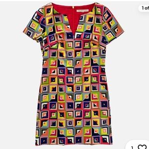 Trina Turk dress. Vibrant colors. Worn once and has been dry cleaned. Like new!